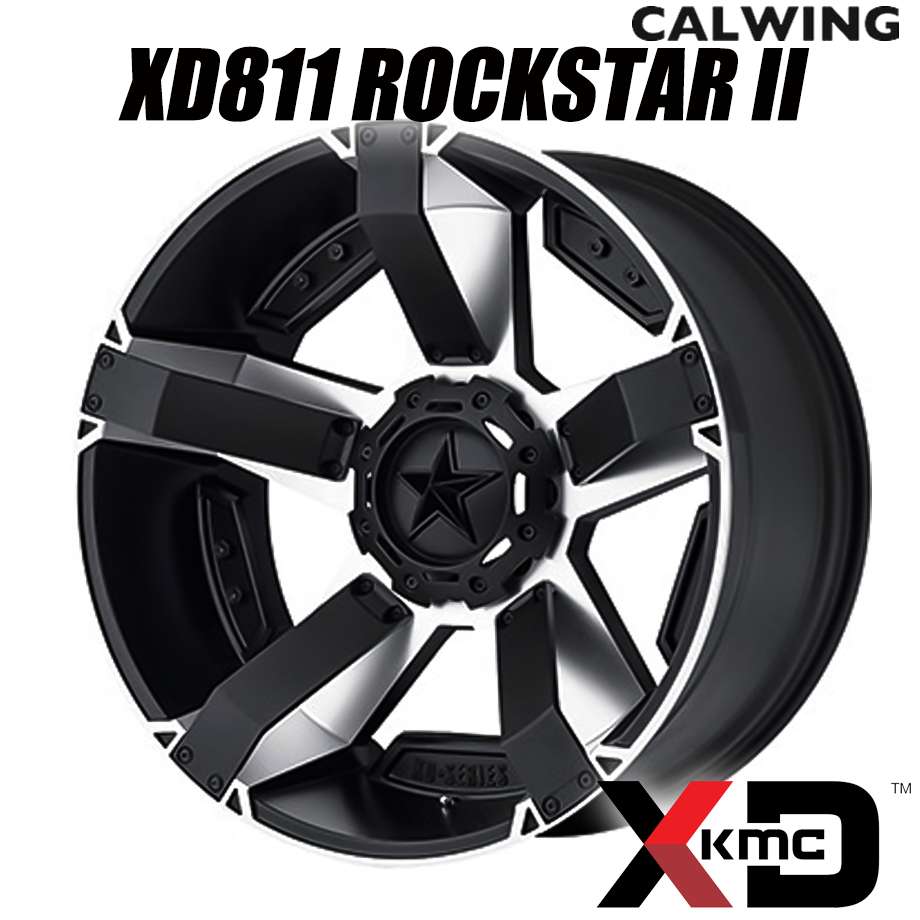 KMC ロックスター 2マッドブラック タイヤ付き